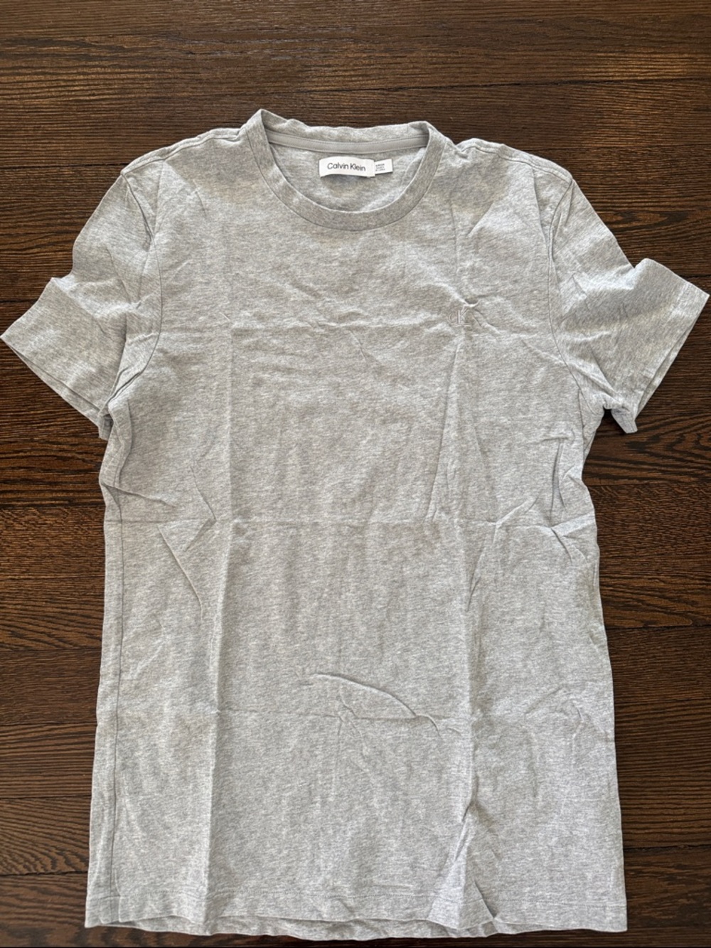 Calvin Klein Light Gray Short Sleeve Crew Tee